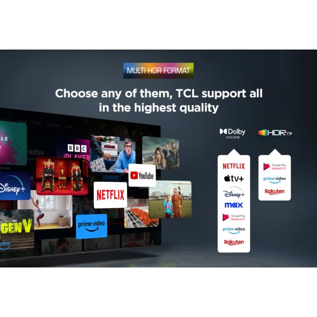 TCL 75P7K-UK 75inch 4K QLED Direct LED HDR Google TV