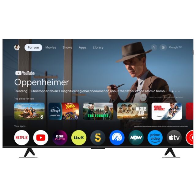 TCL 75P7K-UK 75inch 4K QLED Direct LED HDR Google TV