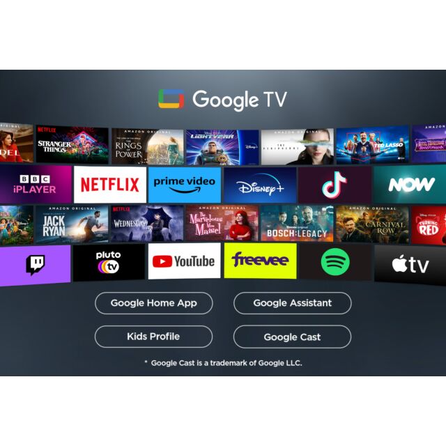 TCL 75V6C-UK 75inch 4K Direct LED HDR TV Google TV