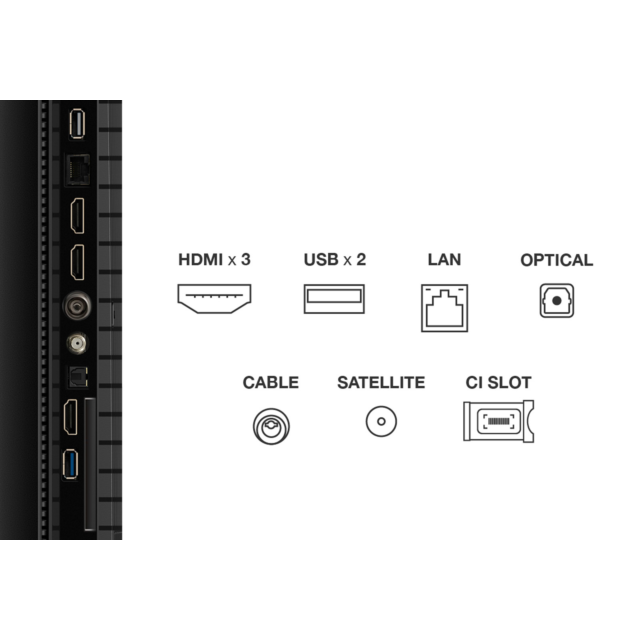 TCL 85P7K-UK 85inch QLED Direct LED HDR Google TV