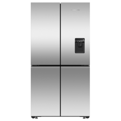 Fisher and Paykel RF605QNUVX1 F+P RF605QNUVX1 90.5cm Quad Door Frost Free Fridge Freezer - Stainless